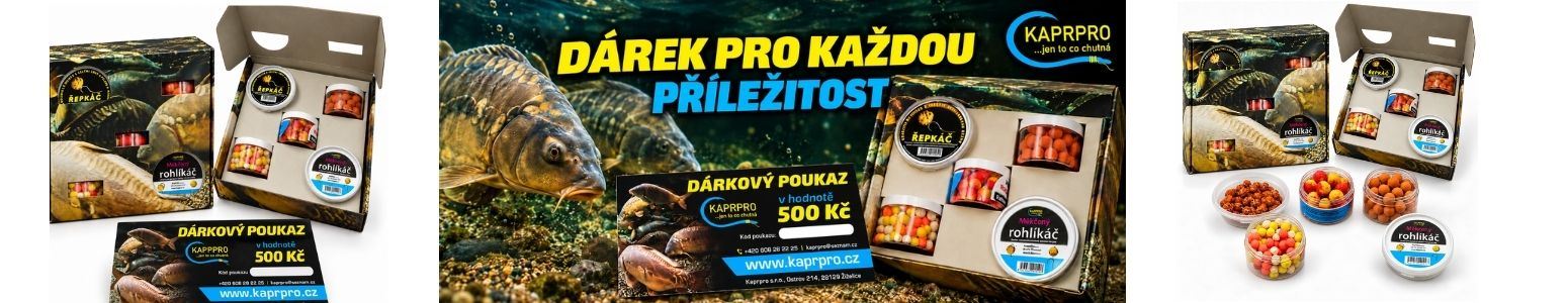Dárky pro rybáře – dárkové poukazy a kazety