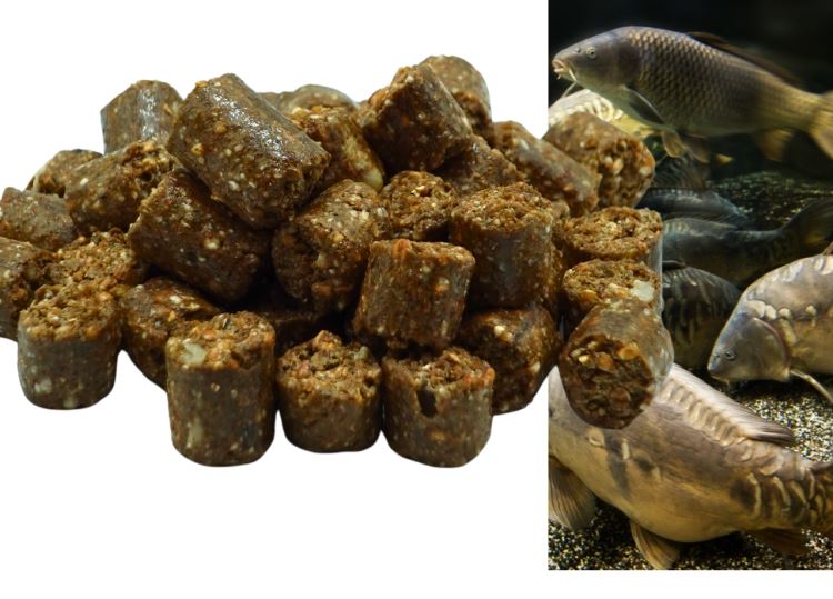 KRMNÉ PELETY ŠVESTKA & KRAB 12mm, 2kg