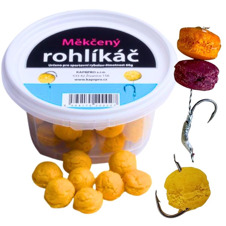 ROHLÍKOVÉ BOILIES VANILKA 14mm, 60g - MĚKČENÉ