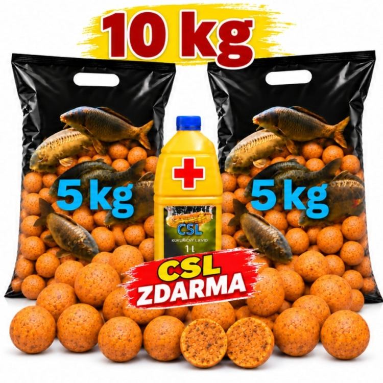 Boilies 10kg + CSL zdarma, 20mm  SCOPEX & OLIHEŇ