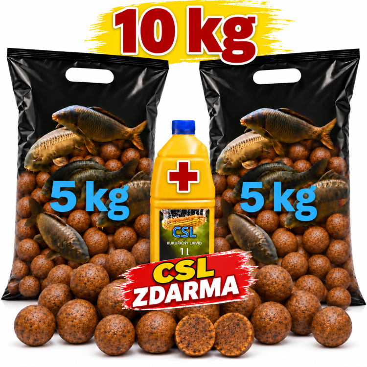 BOILIES 10kg + CSL zdarma, MONSTER KRAB, 20mm