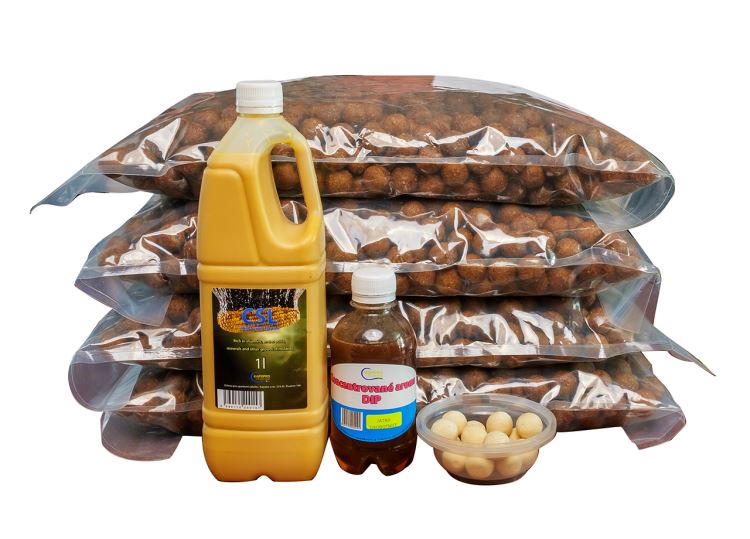 Boilies 20kg, játra/chobotnice,  24mm + CSL 1l + DIP 250ml +pop up bílé HARD 18mm, 30g