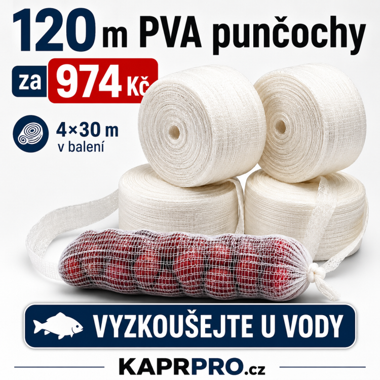 PVA punčocha 100m + 20m zdarma  (4x 30m), průměr 25mm