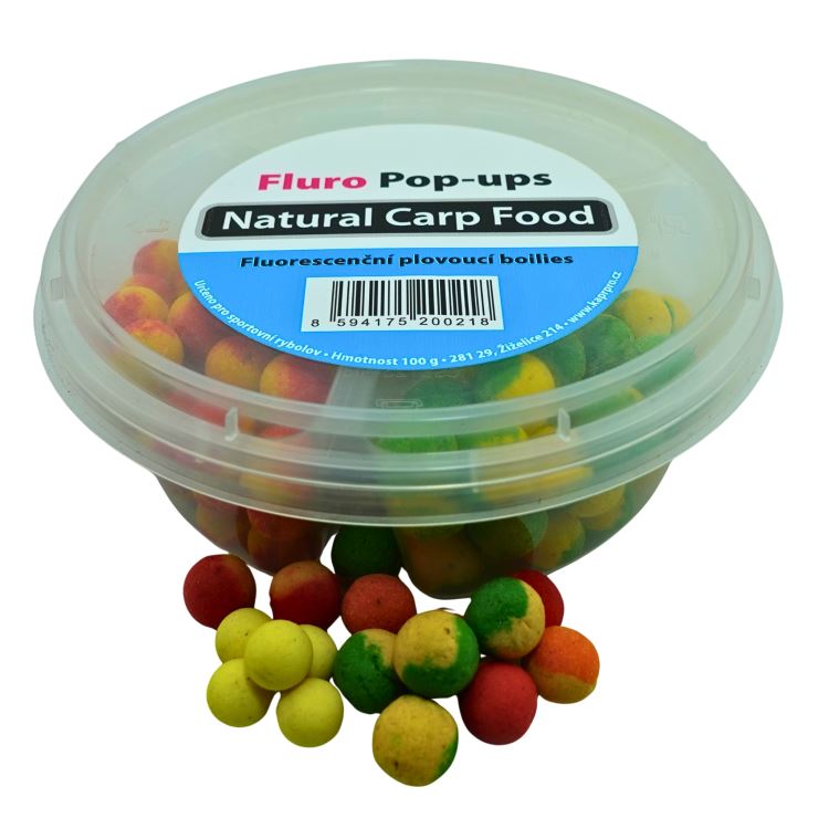 Plovoucí boilies 10mm + rozpustné plovoucí boilies 12mm, různé příchutě  