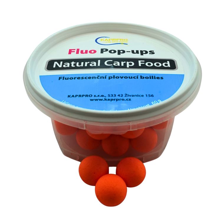Plovoucí boilies 15mm, různé příchutě, fluo oranžová 60g