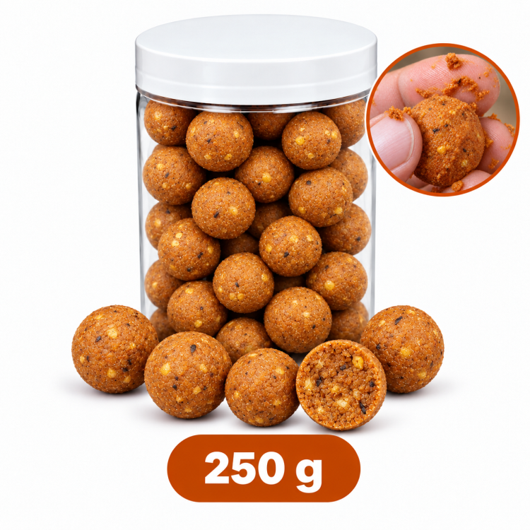 Rozpustné boilies BANÁN & CHILLI 20 mm, 250g
