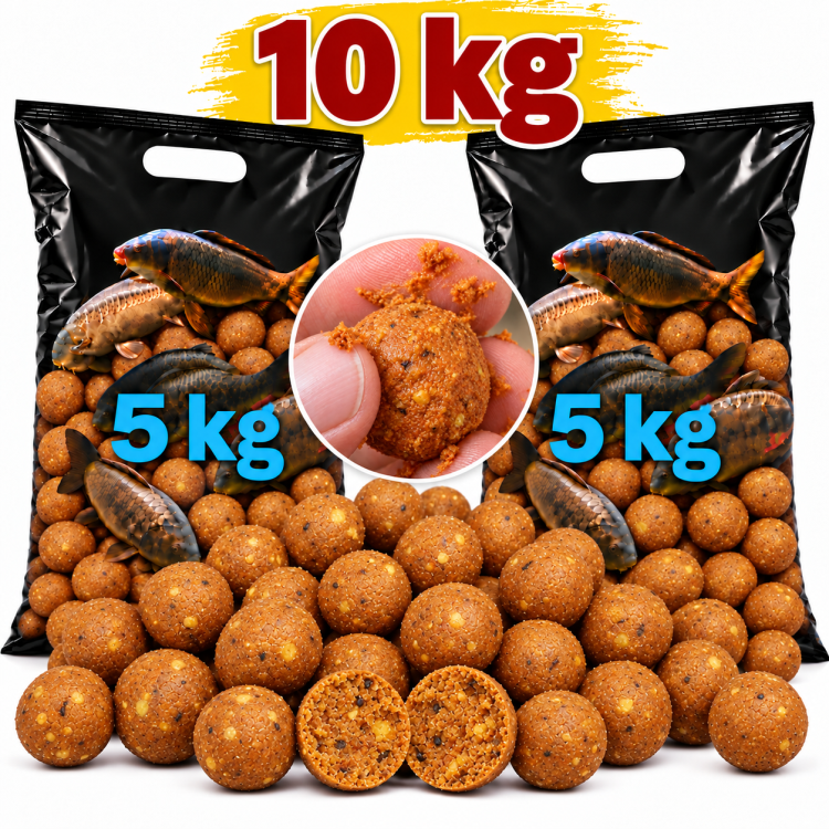 Rozpustné boilies BANÁN & CHILLI 20 mm, 10 kg