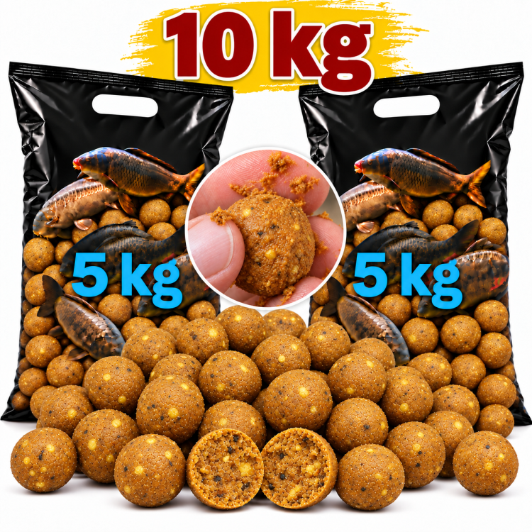 Rozpustné boilies HALIBUT & ČESNEK 20 mm, 10 kg