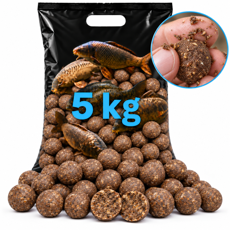 Rozpustné boilies MORUŠE & SCOPEX 20mm, 5 kg