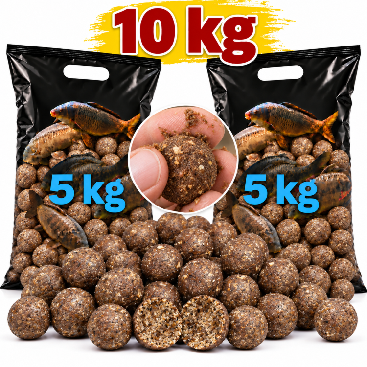 Rozpustné boilies MORUŠE & SCOPEX 20 mm 10 kg